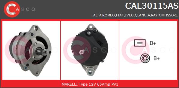 Alternator CASCO CAL30115AS