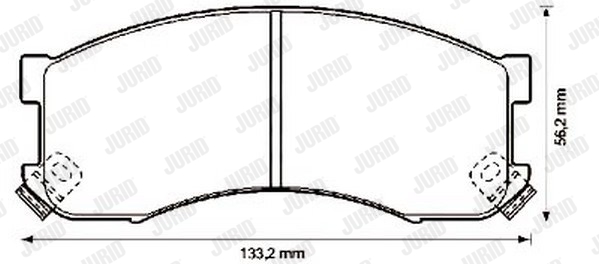 Klocki hamulcowe JURID 572336J