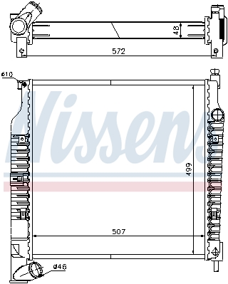 Chłodnica NISSENS 61021A