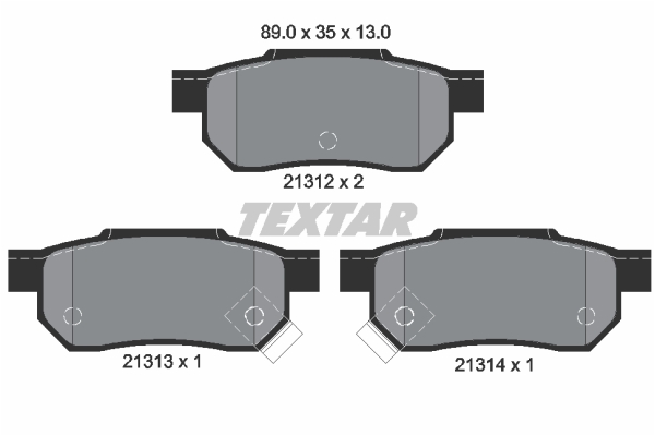 Klocki hamulcowe TEXTAR 2131201