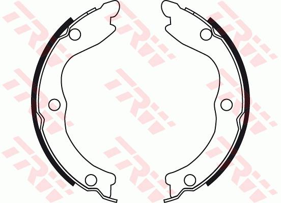 Zestaw szczęk hamulcowych TRW GS8710