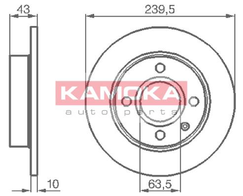 Tarcza hamulcowa KAMOKA 103416