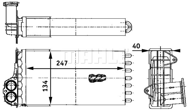 Nagrzewnica MAHLE AH 88 000P