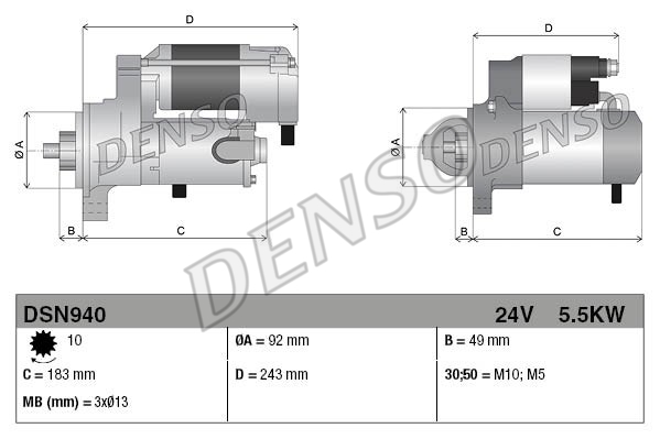 Rozrusznik DENSO DSN940