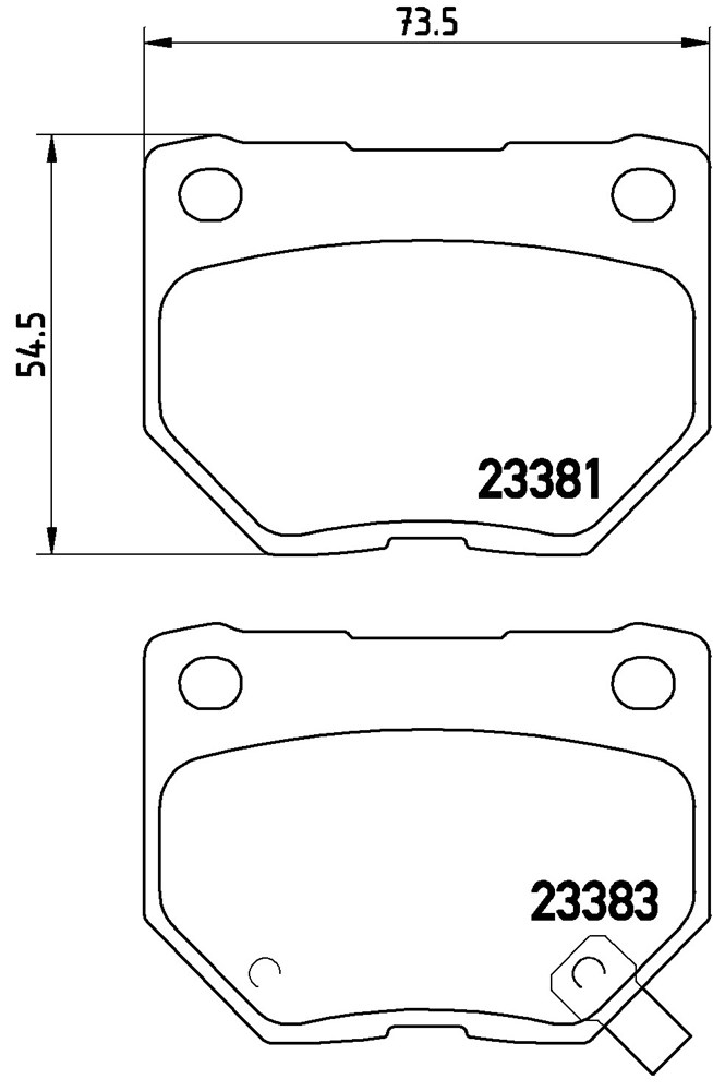 Klocki hamulcowe BREMBO P 56 054