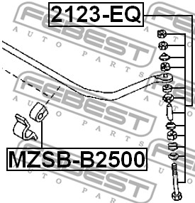 Łącznik stabilizatora FEBEST 2123-EQ