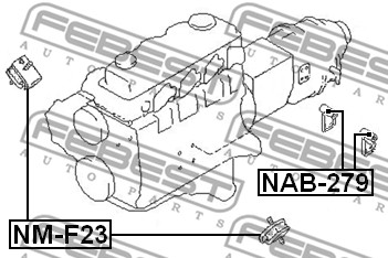 Poduszka silnika FEBEST NM-F23