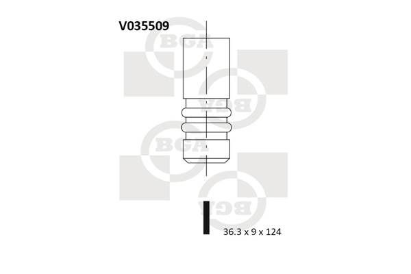 Zawór wydechowy BGA V035509