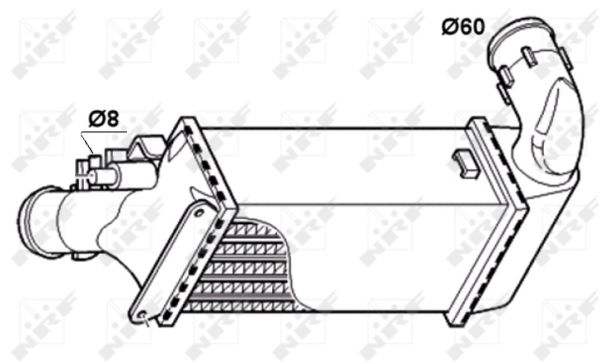 Chłodnica powietrza intercooler NRF 30835