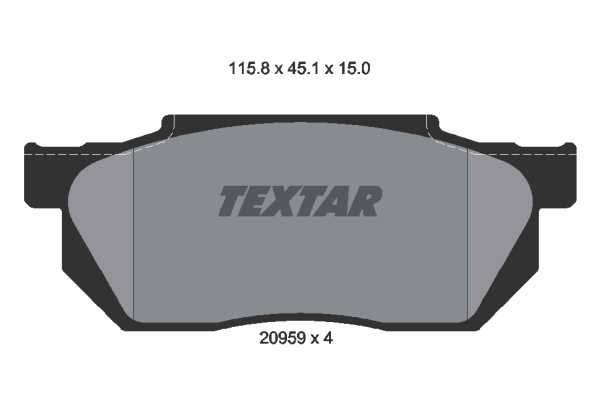 Klocki hamulcowe TEXTAR 2095901