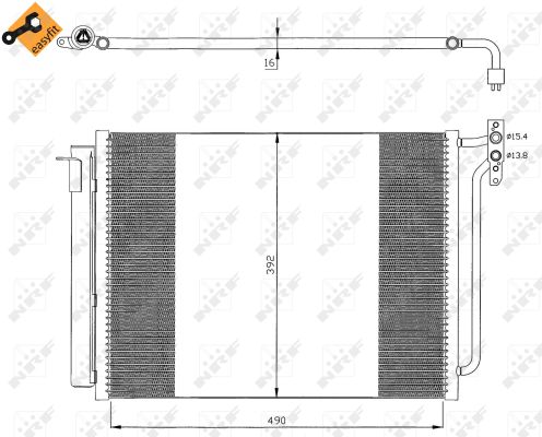 Skraplacz klimatyzacji NRF 35406