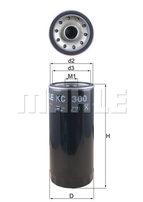 Filtr paliwa MAHLE KC 300
