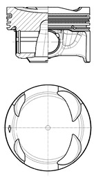 Tłok KOLBENSCHMIDT 41108600