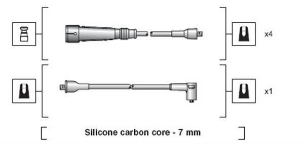 Przewody zapłonowe MAGNETI MARELLI 941318111112