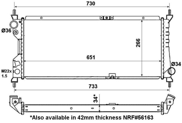 Chłodnica NRF 507522