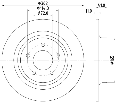 Tarcza hamulcowa HELLA 8DD 355 112-901
