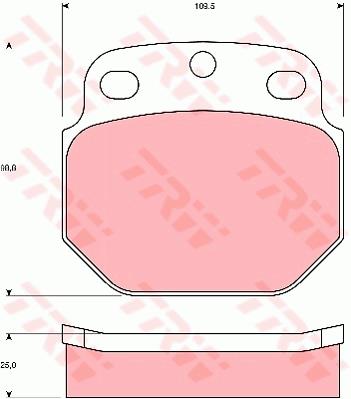 Klocki hamulcowe TRW GDB5061
