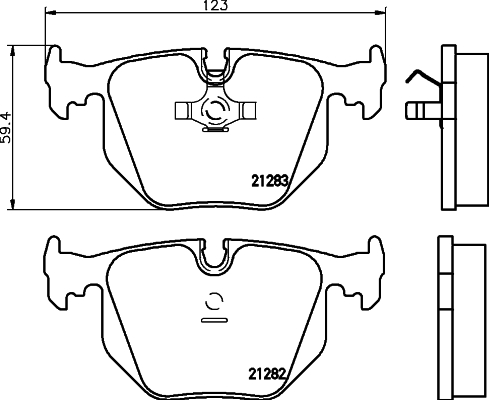 Klocki hamulcowe HELLA 8DB 355 008-121