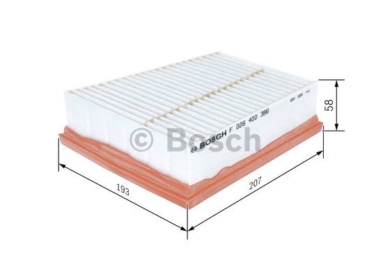 Filtr powietrza BOSCH F 026 400 386