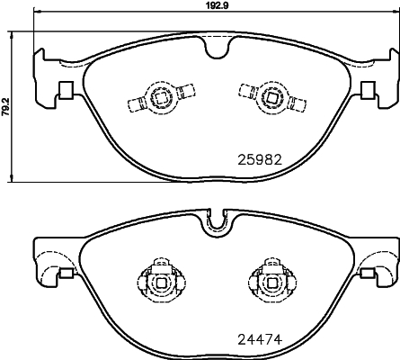 Klocki hamulcowe HELLA 8DB 355 021-381