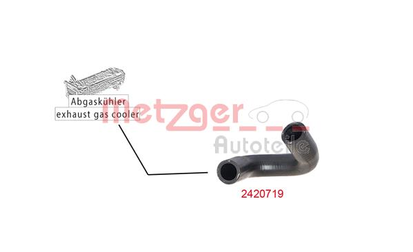 Przewód układu chłodzenia METZGER 2420719