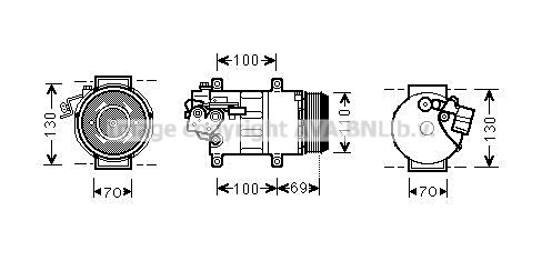 Kompresor klimatyzacji AVA QUALITY COOLING MSAK576