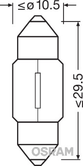 Żarówka oświetlenia wnętrza OSRAM 6438