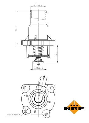 Termostat NRF 725030