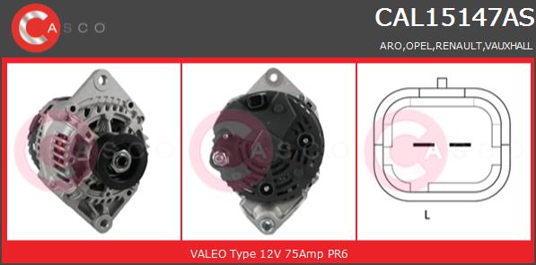 Alternator CASCO CAL15147AS