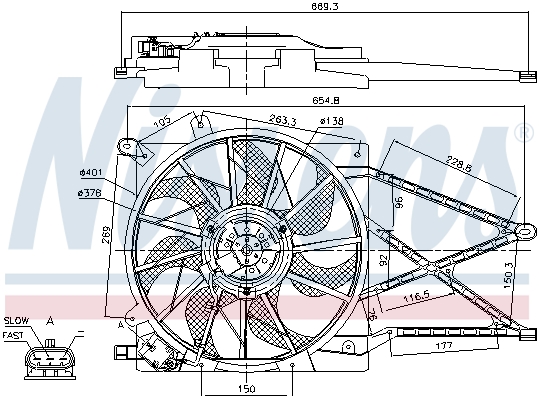 Wentylator NISSENS 85175