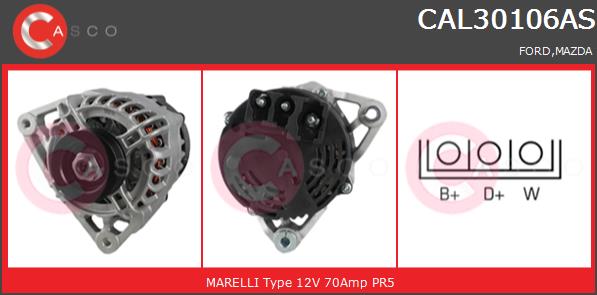 Alternator CASCO CAL30106AS