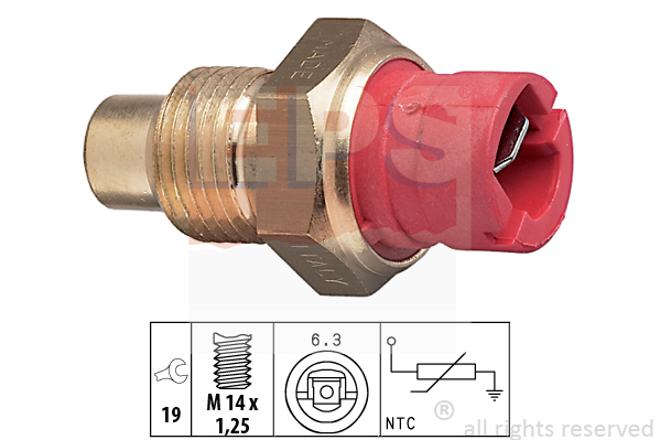 Czujnik temperatury płynu chłodzącego EPS 1.830.084