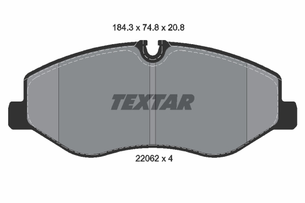 Klocki hamulcowe TEXTAR 2206201