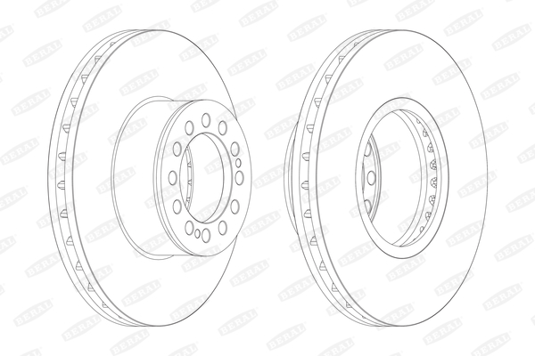 Tarcza hamulcowa BERAL BCR214A