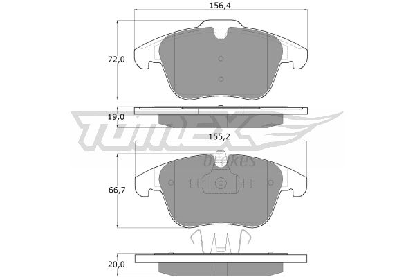 Klocki hamulcowe TOMEX BRAKES TX 14-47