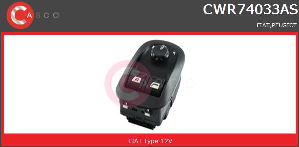 Przełącznik podnośnika szyby CASCO CWR74033AS