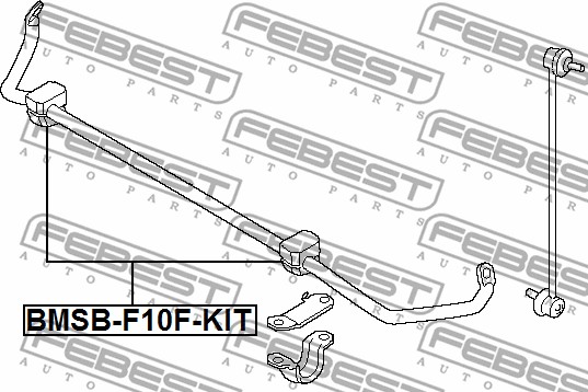 Guma stabilizatora FEBEST BMSB-F10F-KIT