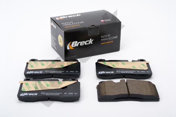 Klocki hamulcowe BRECK 25643 00 551 00