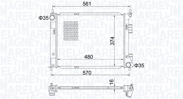 Chłodnica MAGNETI MARELLI 350213204500