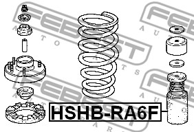 Osłona  miecha powietrznego FEBEST HSHB-RA6F
