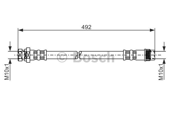Przewód hamulcowy elastyczny BOSCH 1 987 481 057