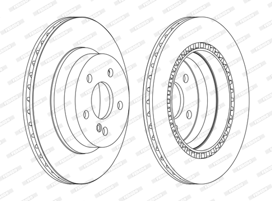 Tarcza hamulcowa FERODO DDF1672C