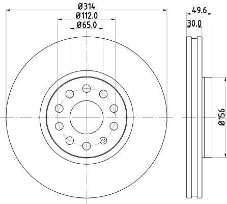 Tarcza hamulcowa HELLA 8DD 355 117-791