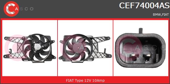 Wentylator CASCO CEF74004AS