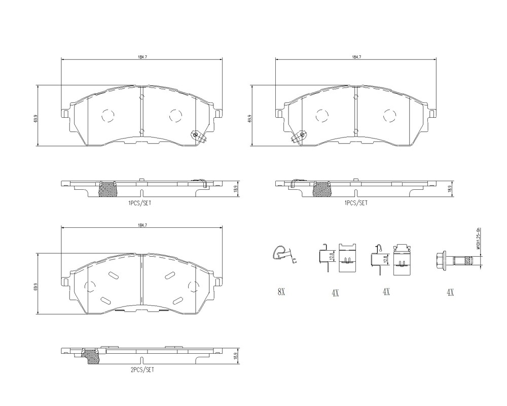 Klocki hamulcowe BREMBO P 24 225