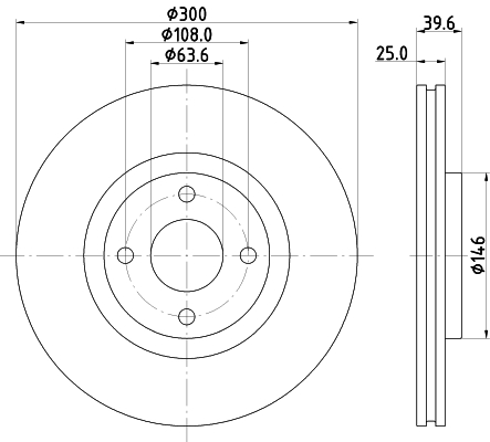 Tarcza hamulcowa HELLA 8DD 355 132-721