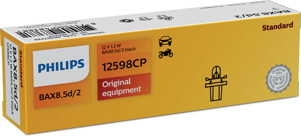 Żarówka oświetlenia przyrządów PHILIPS 12598CP