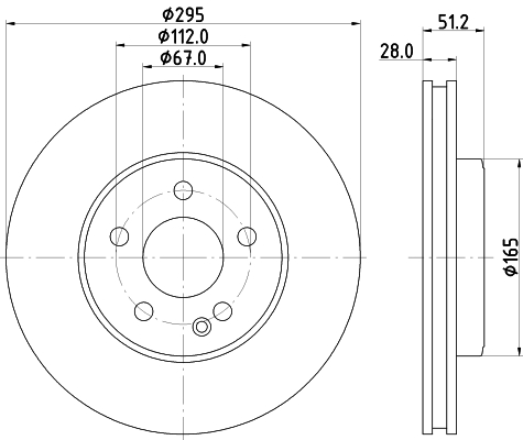Tarcza hamulcowa HELLA 8DD 355 119-591