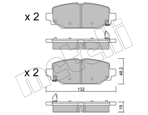 Klocki hamulcowe METELLI 22-1210-0