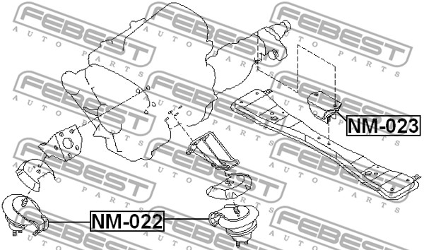 Poduszka silnika FEBEST NM-022